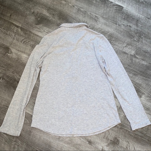 Ruff Hewn Tan Speckle Button Shirt Top Small - Picture 4 of 6